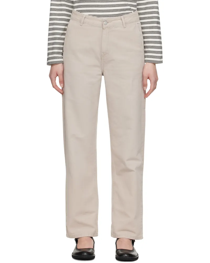 Carhartt WIP Beige Pierce Straight Trousers Dusky