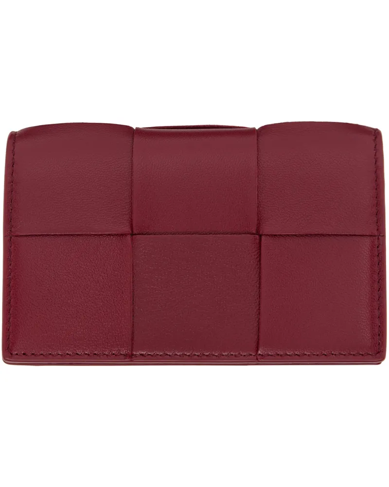 Bottega Veneta Red Cassette Business Card Holder 6342