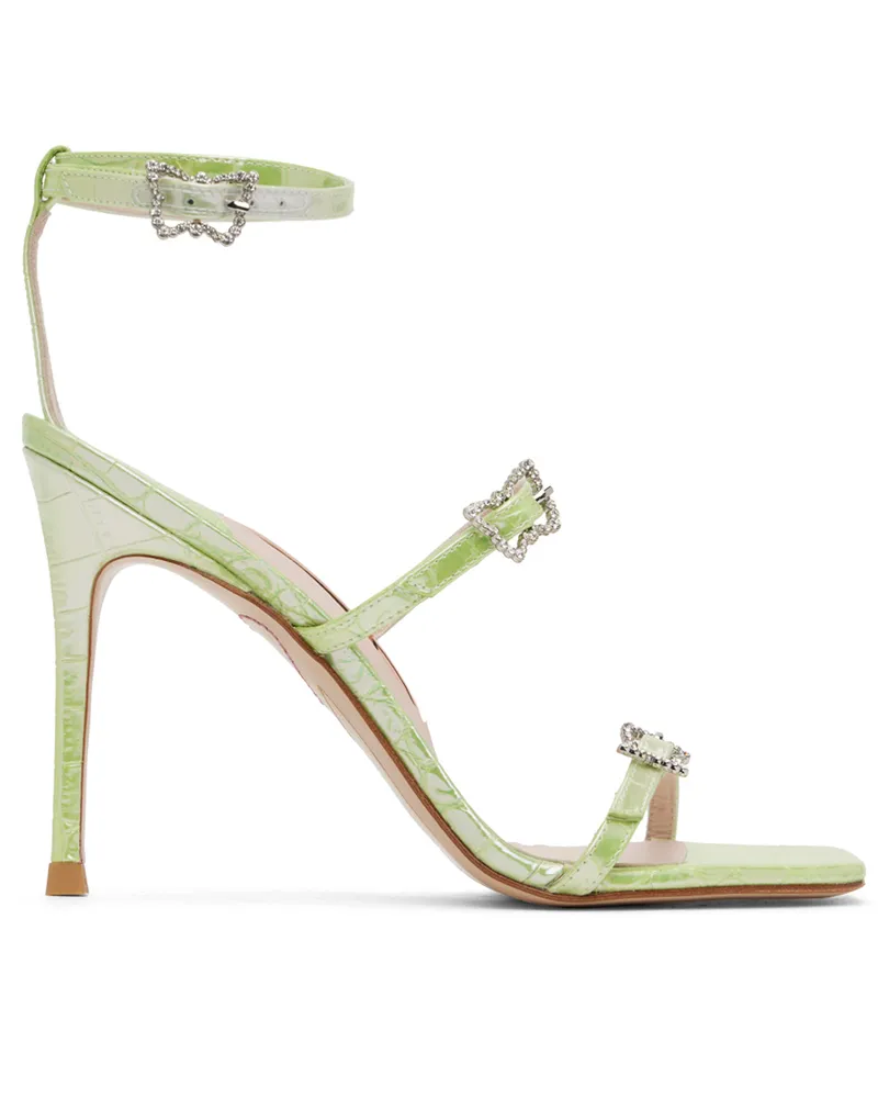Sophia Webster Green Venus Heeled Sandal Mint