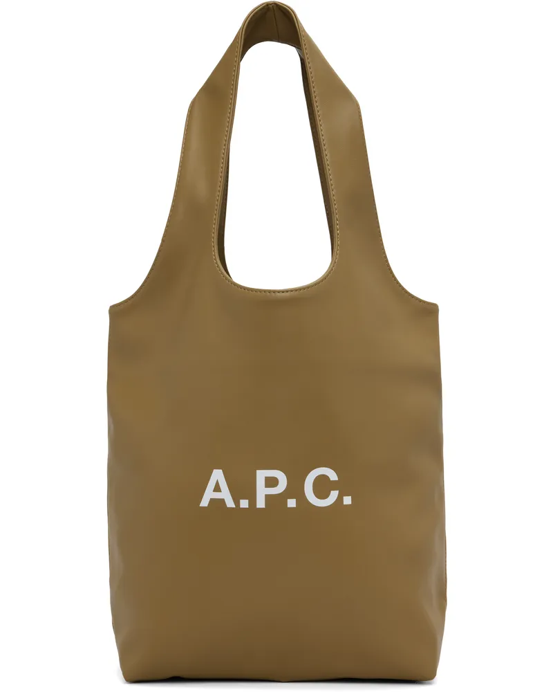 A.P.C. Khaki Ninon Small Tote Kad