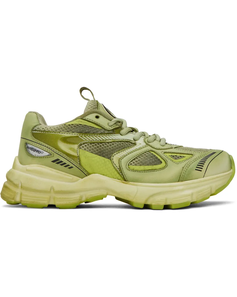 Axel Arigato Green Marathon Dip-Dye Sneakers Lime