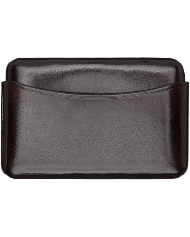 Christophe Lemaire Black Molded Card Holder Br512