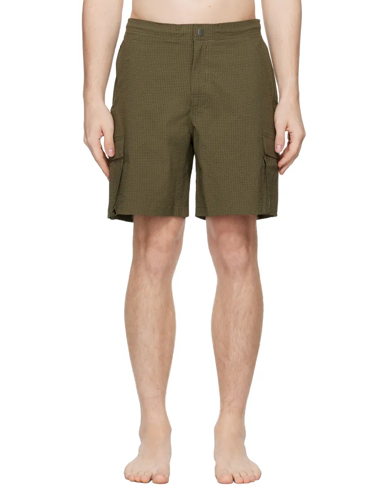 OAS Khaki Chase Cargo Swim Shorts Kelp