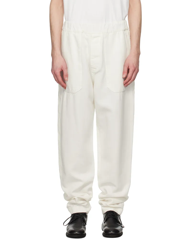 Casey Casey Off-White Jog Ah Militaire Trousers Off