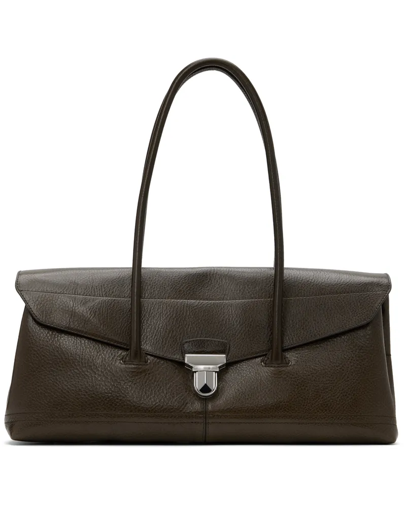 Christophe Lemaire Brown Shoulder Gear Bag Br441