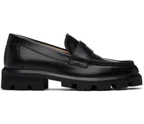 Black Moc Toe Loafers