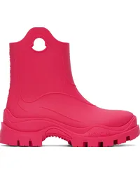 Moncler Pink Misty Rain Boots Nneon