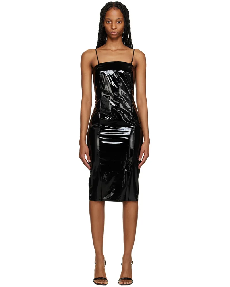 Wolford Black Paneled Midi Dress 7005