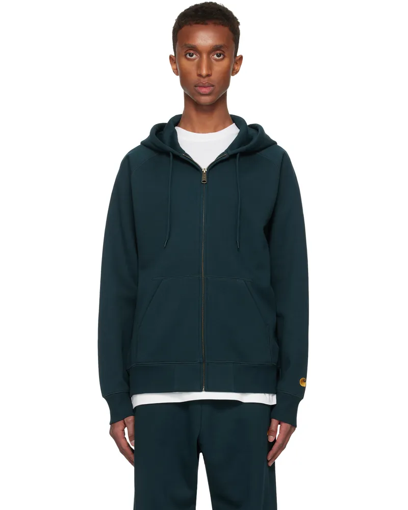 Carhartt WIP Blue Chase Hoodie 2d0xx