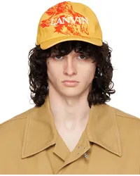 Lanvin Yellow Future Edition Eagle Cotton Cap Corn