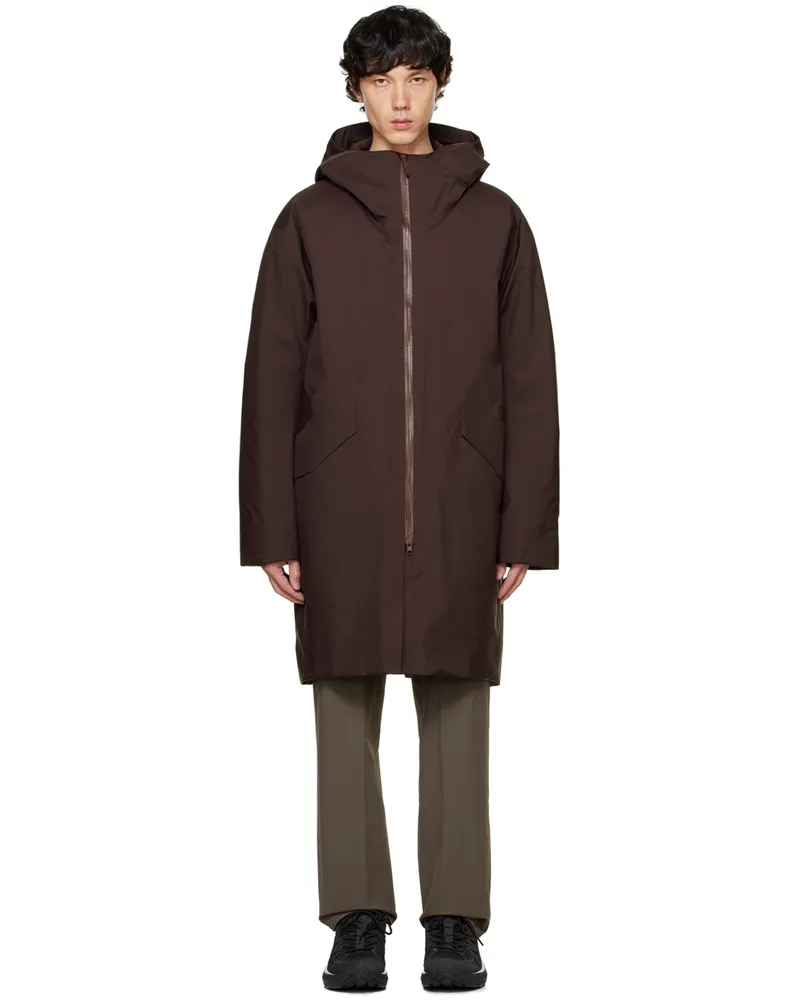 Arc'teryx Burgundy Monitor Down Coat Phantasm