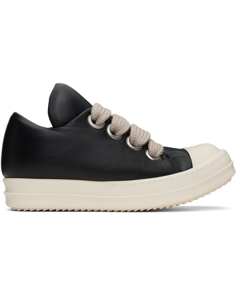 Rick Owens Black Hollywood Jumbolaced Low Sneakers 911