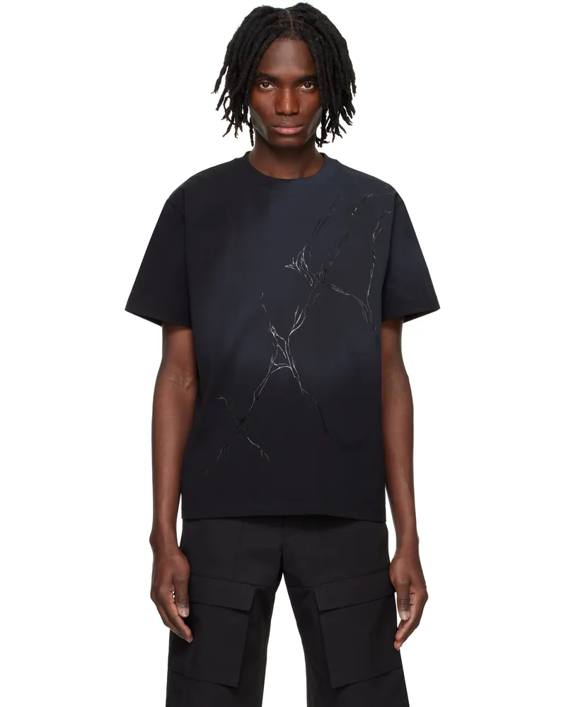 Heliot Emil Black Fluxus T-shirt Black