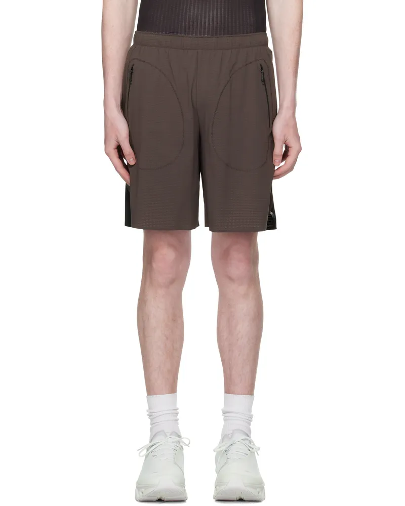 Soar Running Gray & Black Long Summer Shorts Grey