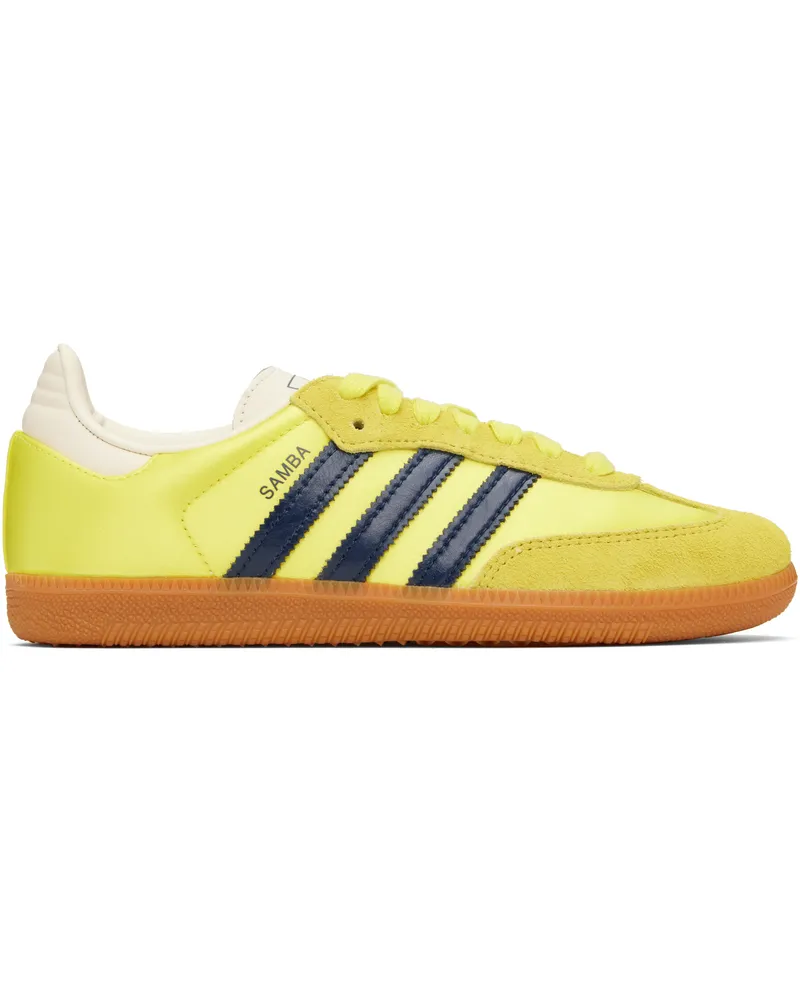 adidas Yellow Samba OG Sneakers Shock