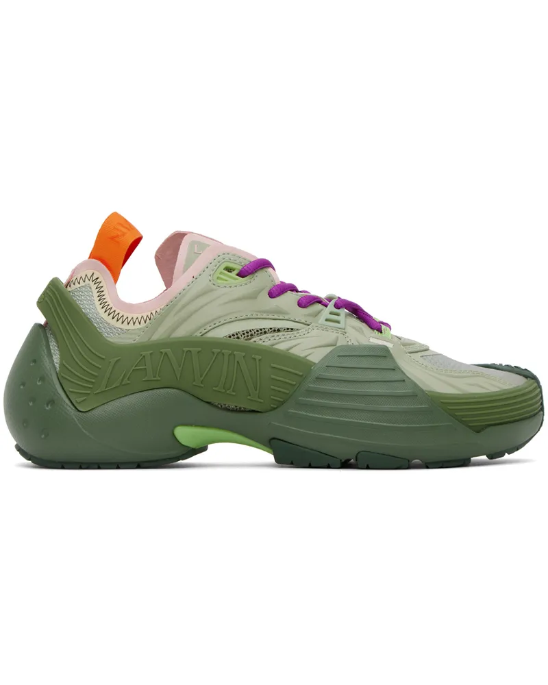 Lanvin Khaki Flash-X Sneakers B440
