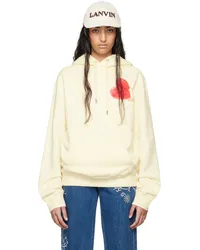 Lanvin Yellow Qixi Hoodie Cream