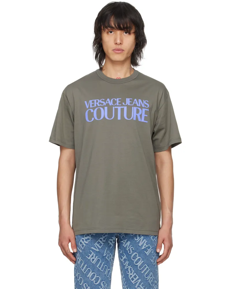 Versace Jeans Gray Bonded T-Shirt E148