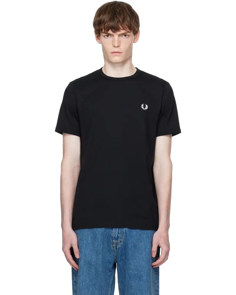 Fred Perry Black Ringer T-shirt 102black