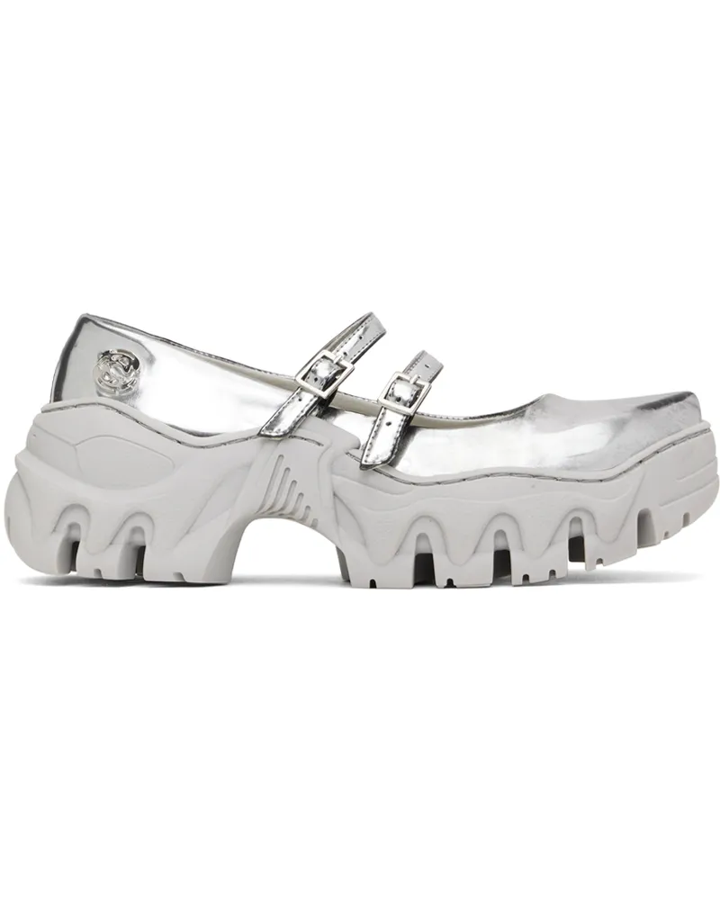 Rombaut Silver Boccaccio II MJ Ballerina Flats Silver