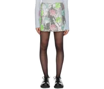 Multicolor Sequinned Miniskirt