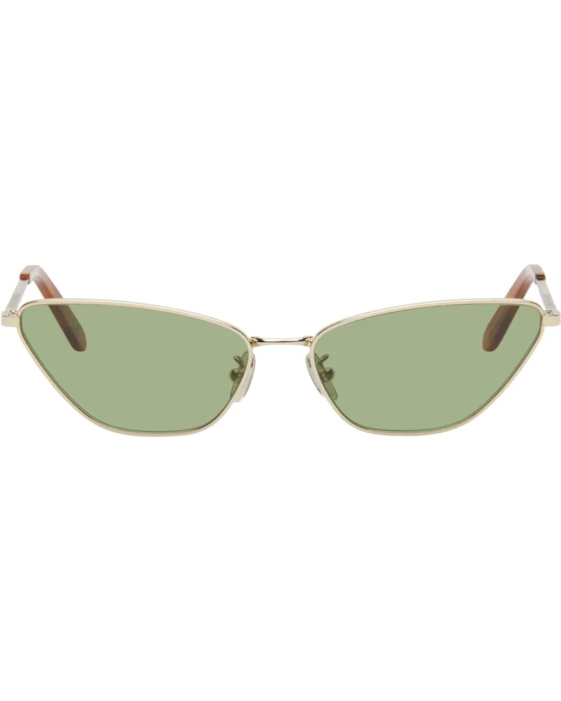 RETROSUPERFUTURE Gold Spillo Sunglasses Havana