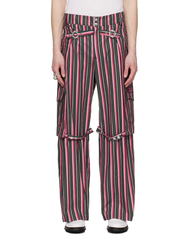 CHOPOVA LOWENA Green & Pink Moscha Trousers Watermelon