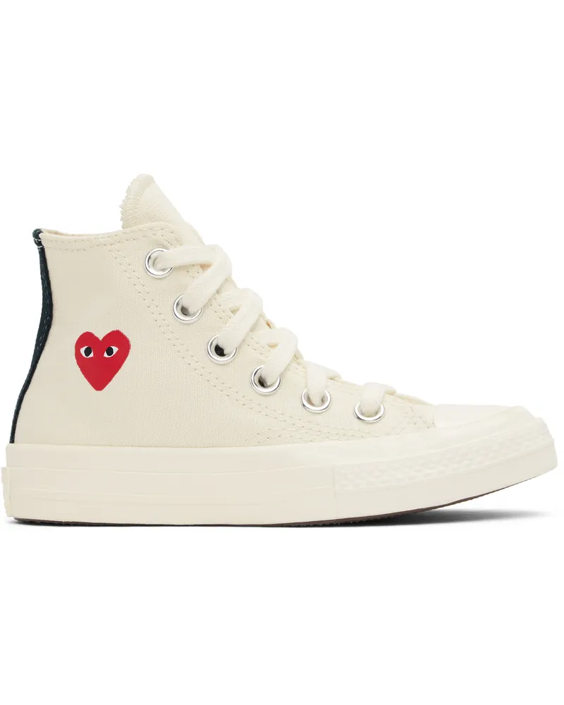 Comme des Garçons Kids Off-White Converse Edition Chuck 70 OG Single Heart High Top Sneakers 2