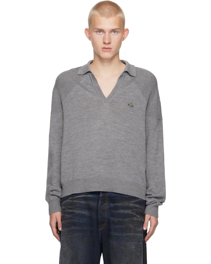 Vivienne Westwood Gray Football Polo Aw24-p401