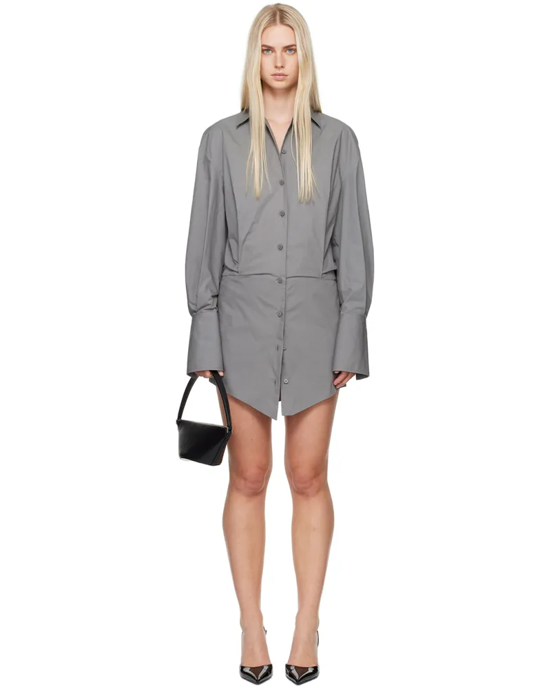 ATTICO Gray Silvye Minidress 084