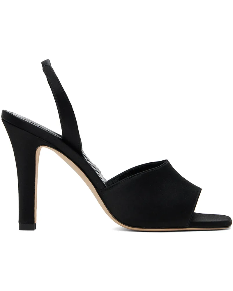 Manolo Blahnik Black Clotilde Heeled Sandals 15