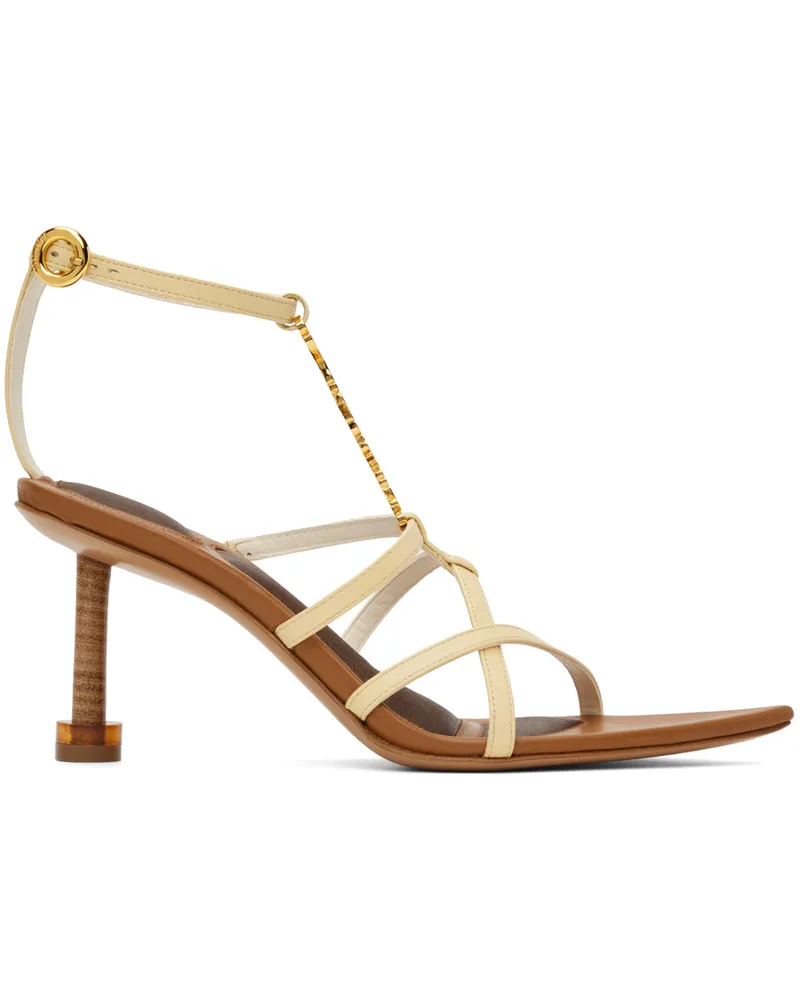 Jacquemus Off-White Le Raphia 'Les Sandales Pralu Hautes' Sandals 110