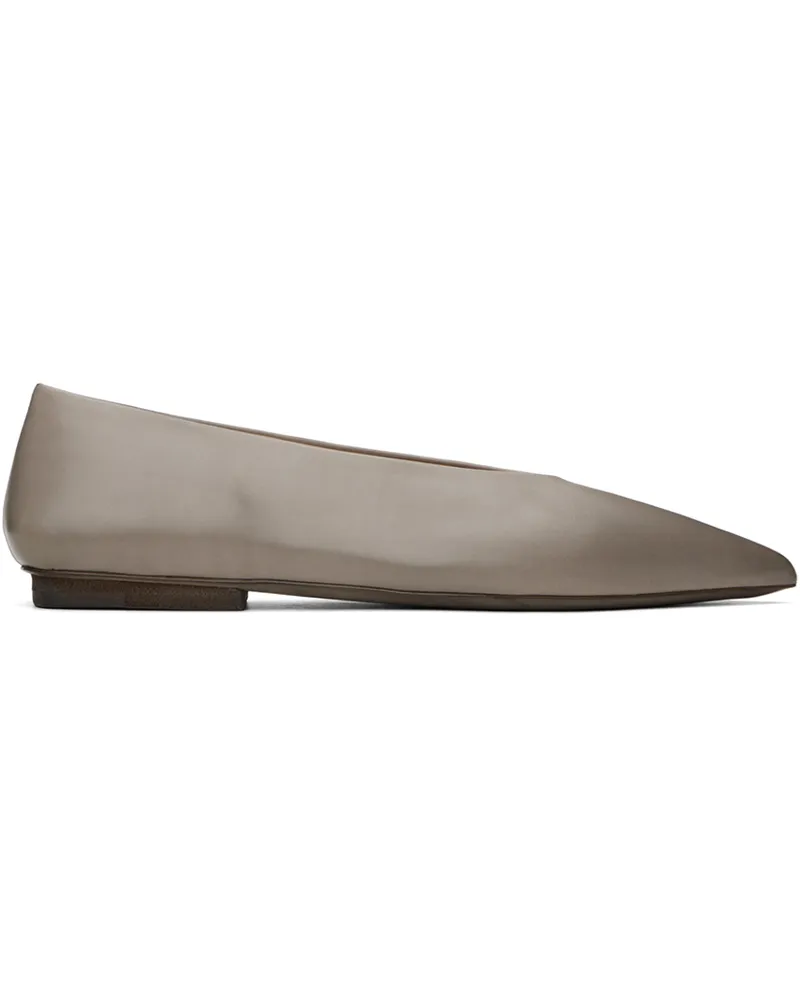 Marsèll Taupe Ago Ballerina Flats 201