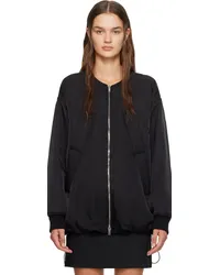 Proenza Schouler Black Ray Bomber Jacket Black