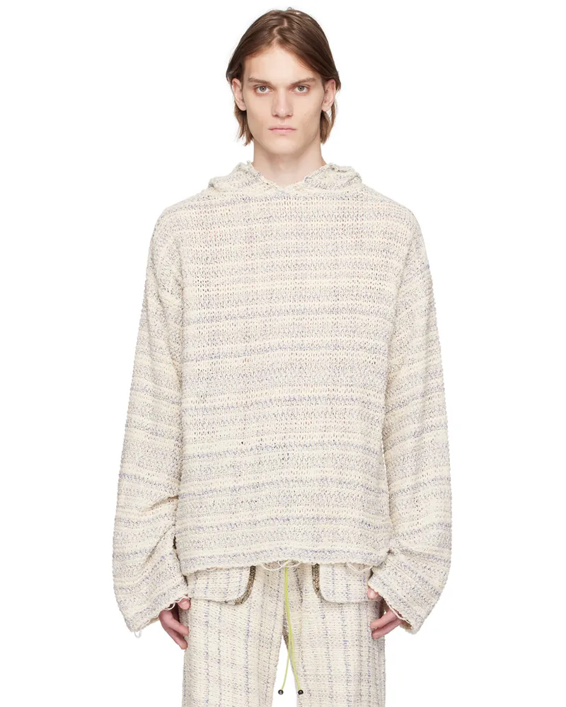 VITELLI SSENSE Exclusive Off-White Hoodie Grain