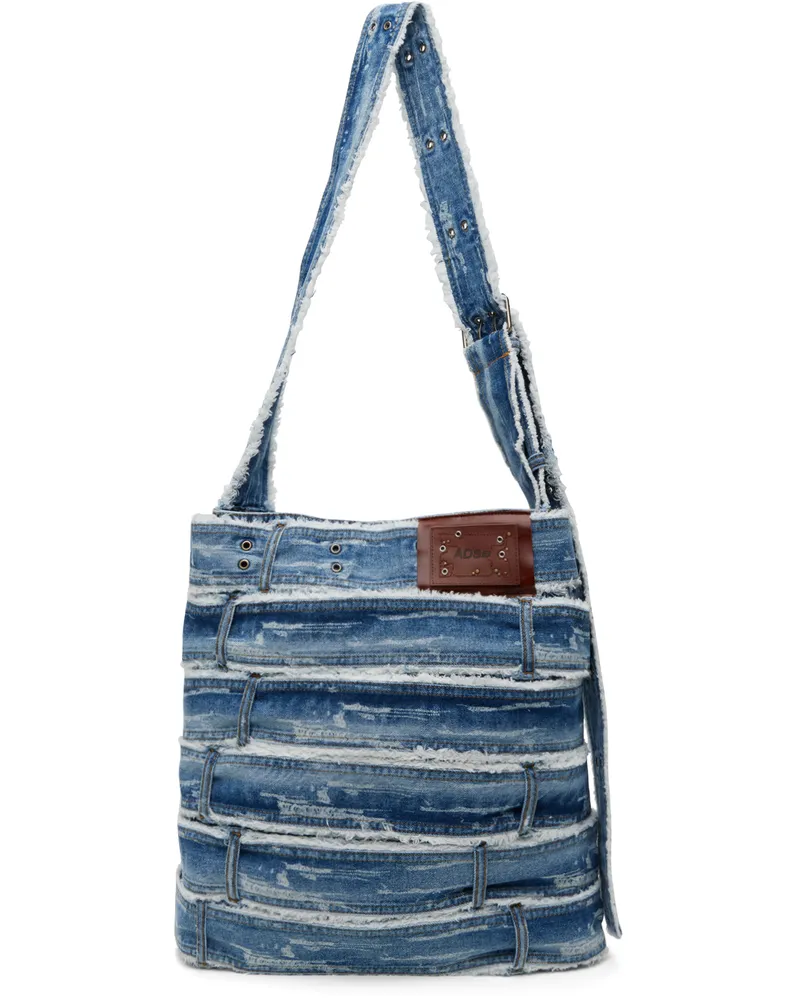 Andersson Bell Blue Belt Big Denim Messenger Bag Blue