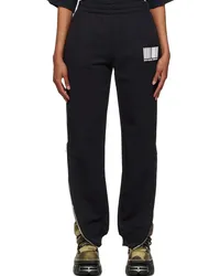 VTMNTS Black & White Big Barcode Lounge Pants Black