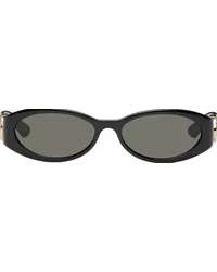 Gucci Black Oval Sunglasses Black