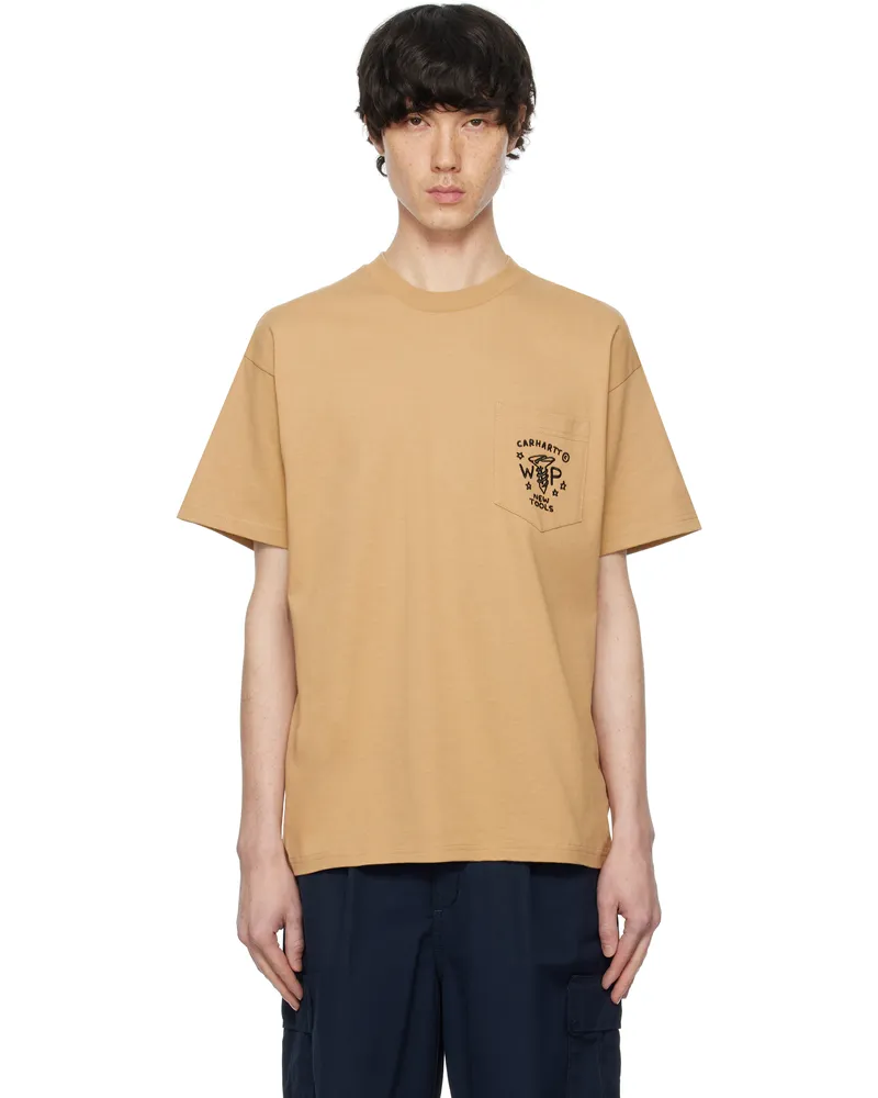 Carhartt WIP Tan Fragments Pocket T-shirt 0iaxx