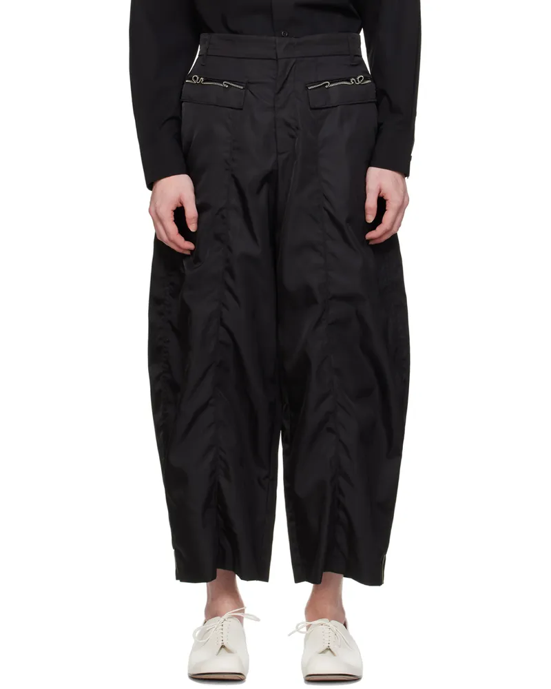 Adererror Black Elva Trousers Noir