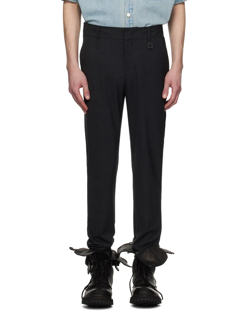 Wooyoungmi Gray Drawstring Trousers Grey943g