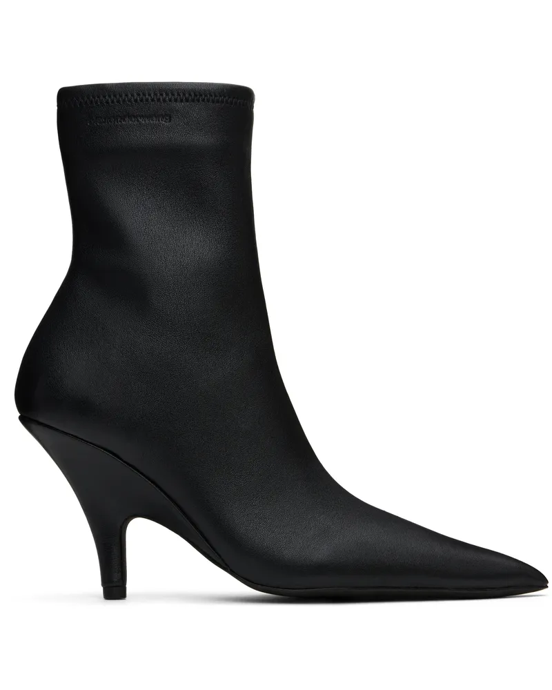 Alexander Wang Black Diablo Ankle Boots Black