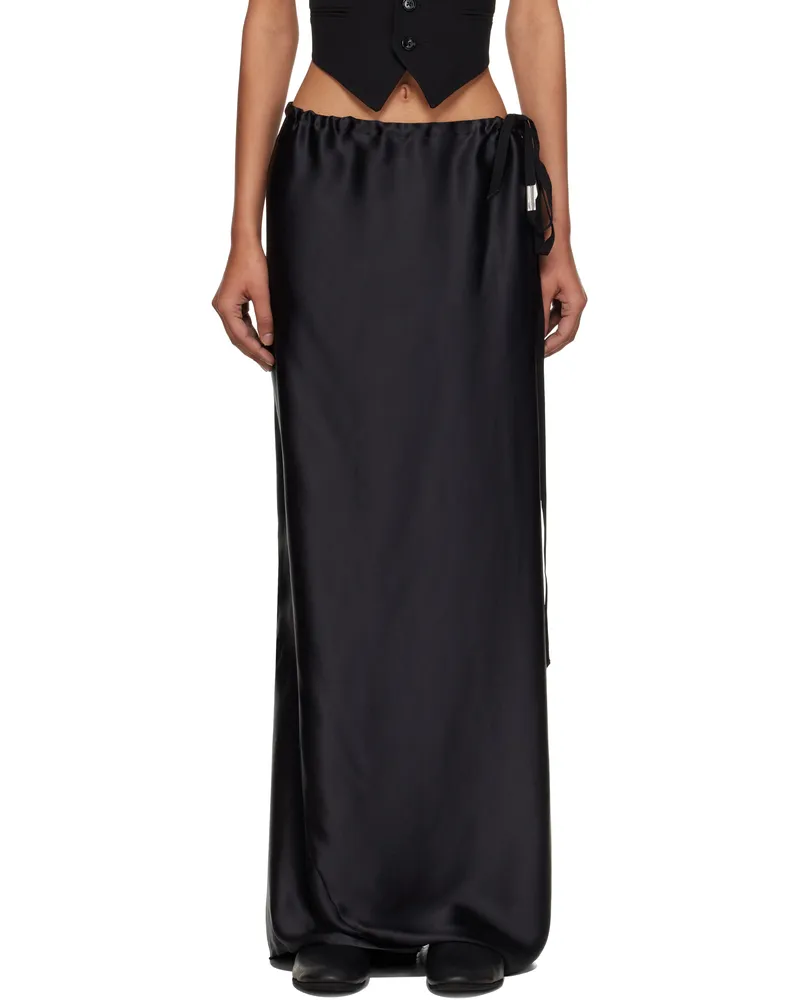 Ann Demeulemeester Black Eveline Long Bias Maxi Skirt 099