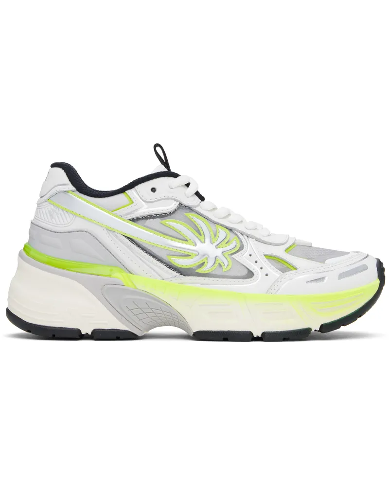 Palm Angels White & Yellow PA 4 Fluo Sneakers Yellow