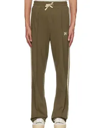 Palm Angels Taupe Monogram Track Pants Brown