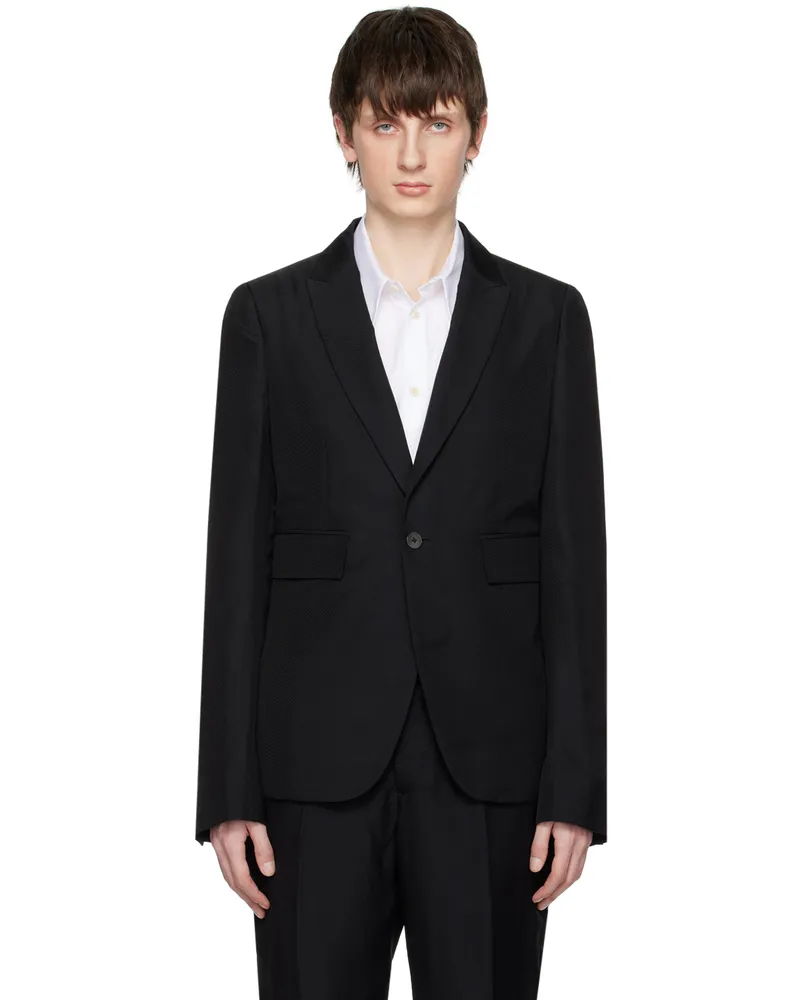 Sapio Black Check Blazer Black