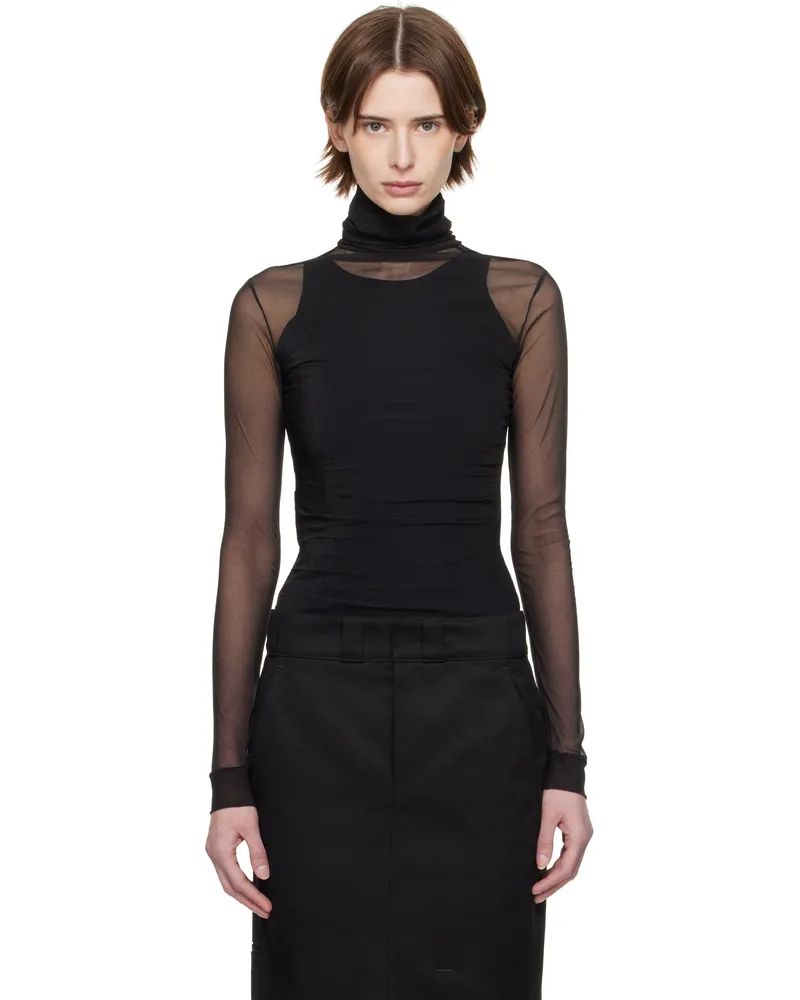 Maison Margiela Black High-Neck Bodysuit 900