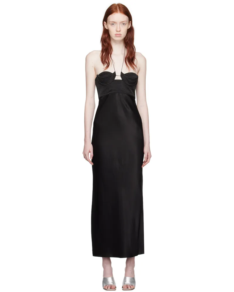 Anna October Black Sarah Midi Dress Black