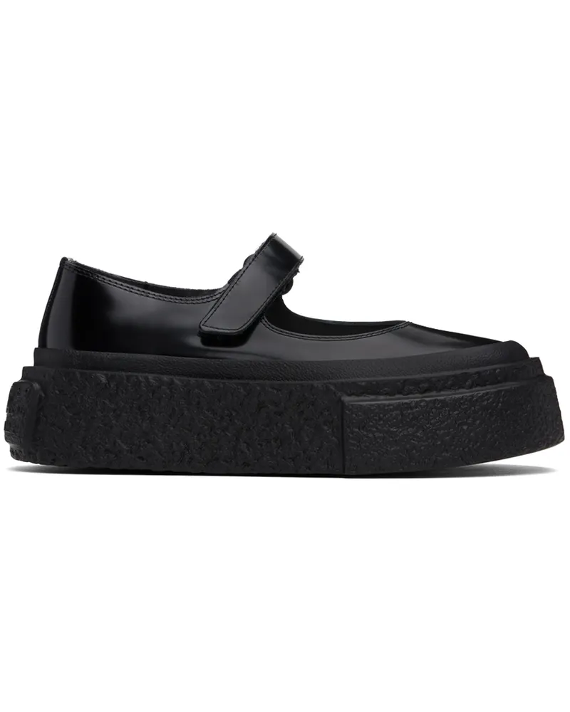 Maison Margiela Black Platform Court Ballerina Flats T8013