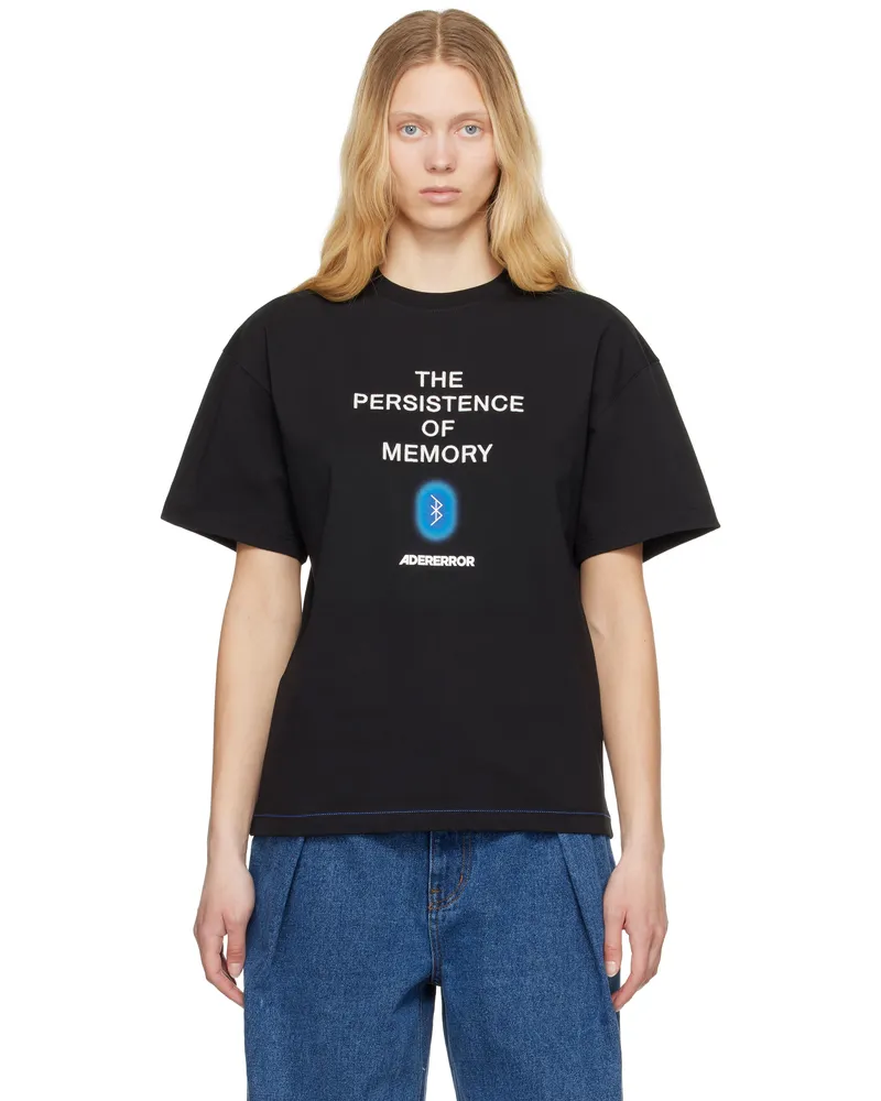 Adererror Black Blue Net Product. 49 T-shirt Black